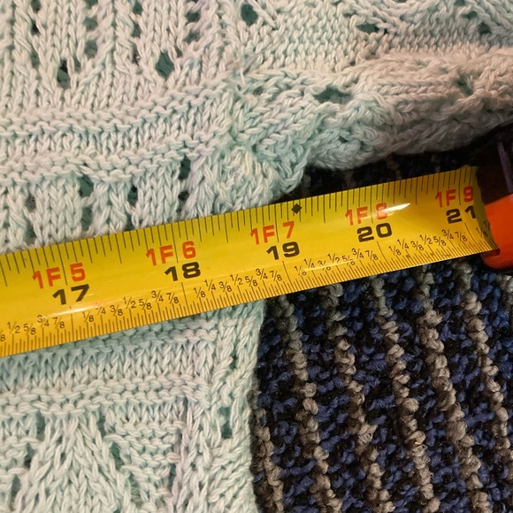 NWT Two Twenty Small Women’s Knit Pattern Small Long Sweater Granny Core Grandma - Picture 4 of 5